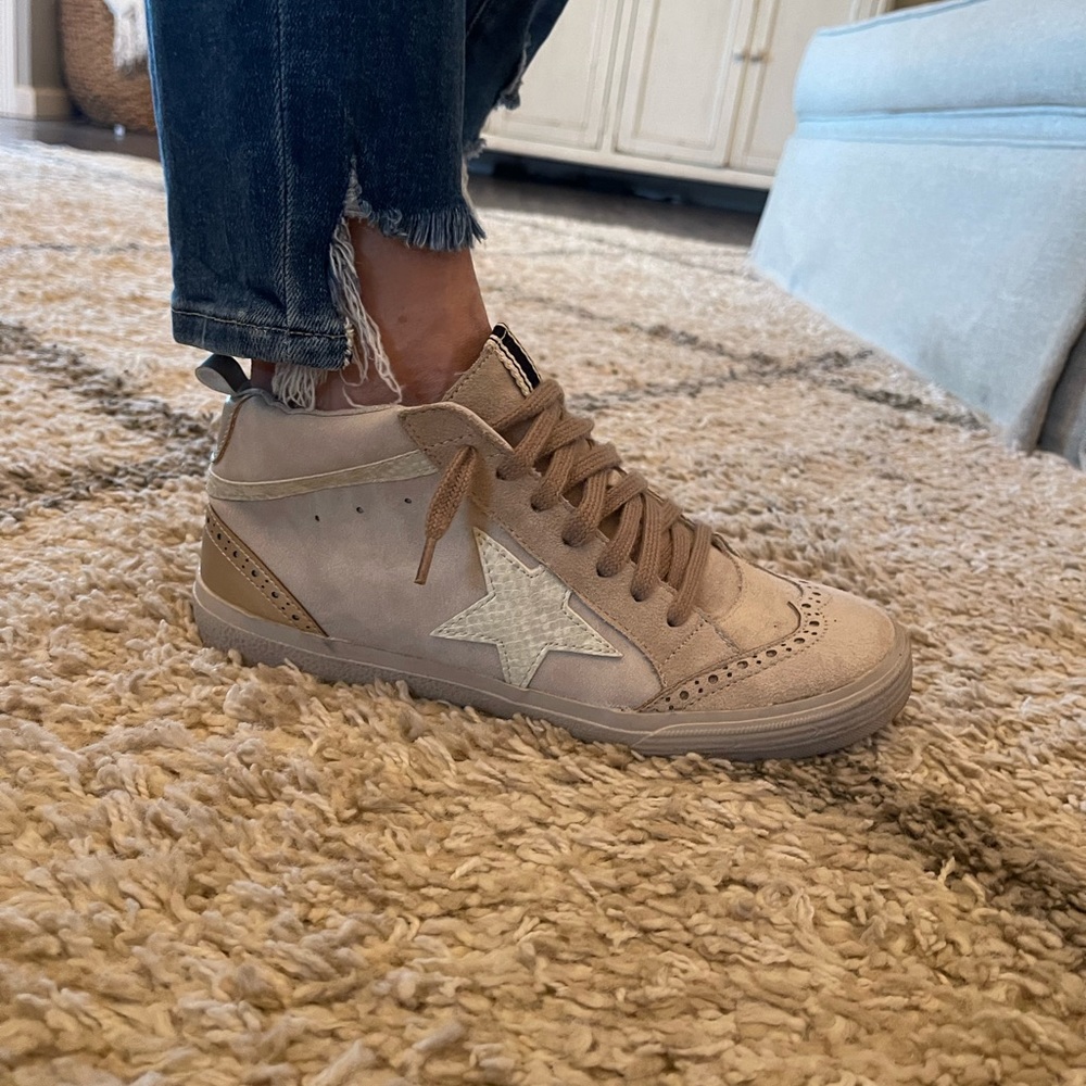 Golden Goose Inspired Mids.  Shu Shop brand.  Size 8.5.  Like new!